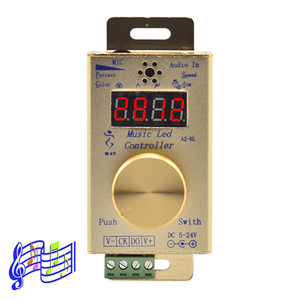 LED SPI Music Controller - Built-in 150 Programs 600 Pixels LED Display - Control DC5-24V WS2811 WS2801 WS2812 LPD6803 APA102 Addressable LED Strip Lights LED SPI Music Controller - Built-in 150 Programs 600 Pixels LED Display - Control DC5-24V WS2811 WS2801 WS2812 LPD6803 APA102 Addressable LED Strip Lights